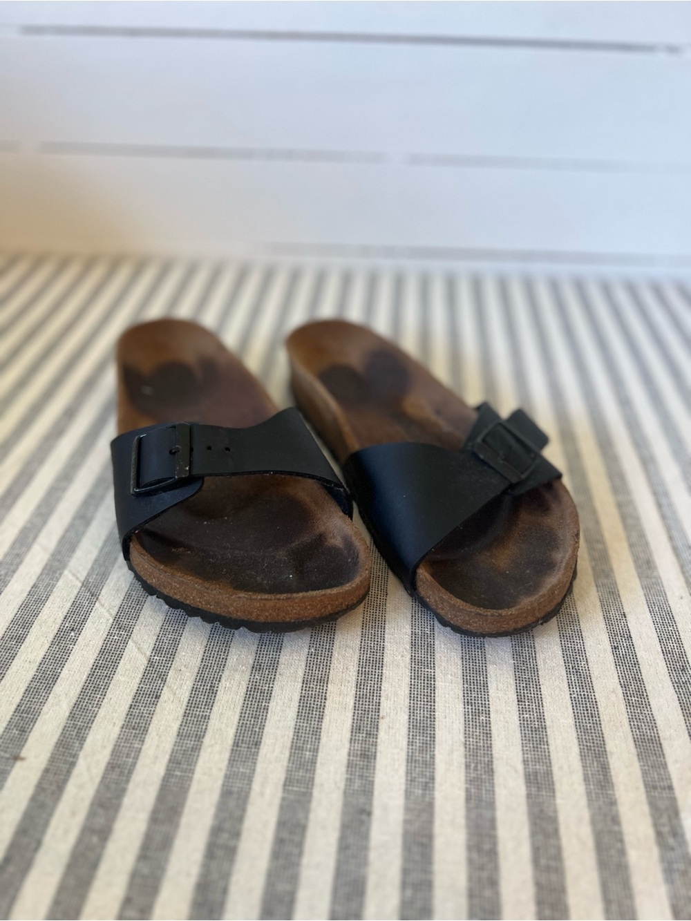 Birkenstock Black Madrid Birko-Flor sandals